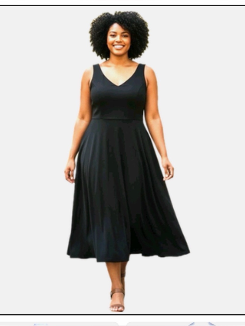 Little Black Classic V-Neck Women’s Dress